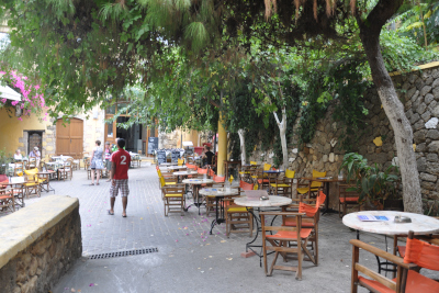 Une ruelle &agrave; Rethymnon en Octobre